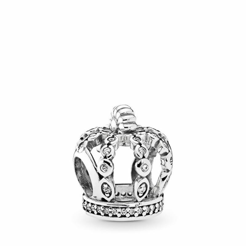 Pandora Fairytale Crown Charm Europe - Sterling Silver/Cubic Zirconia - 652309EGI